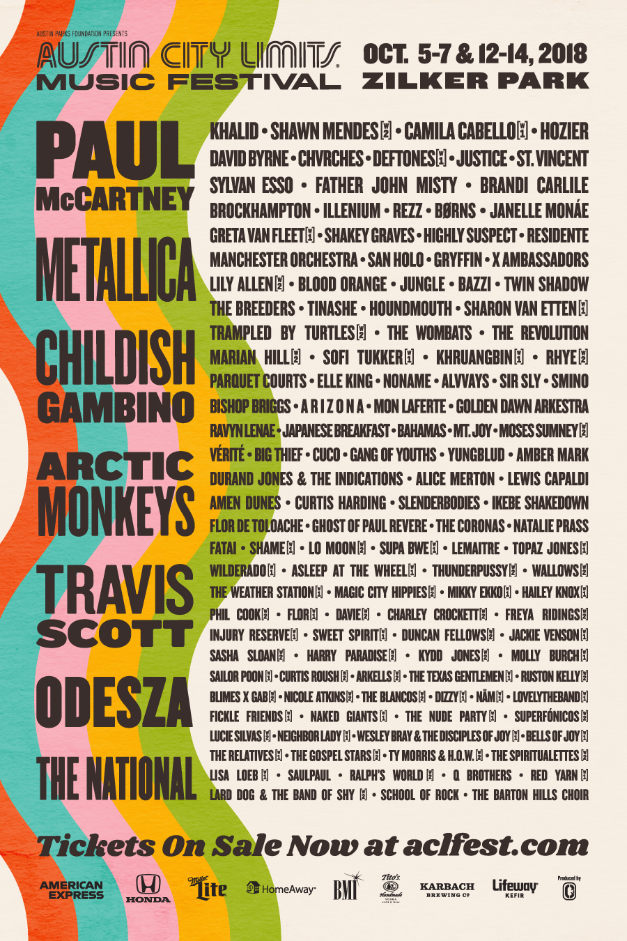 ¡Sale cartel del Austin City Limits Music Festival! Radial 3.14