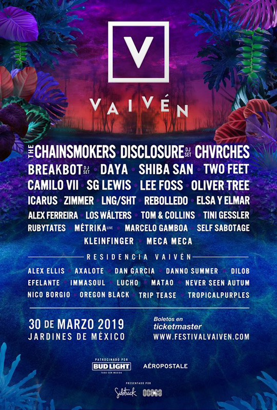 Festival VAIVÉN 2019 regresa a Jardines de México Radial 3.14