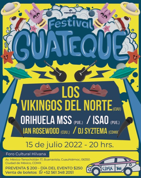 Todo listo para la primera edición del festival Guateque, se llevará a cabo en la CDMX.