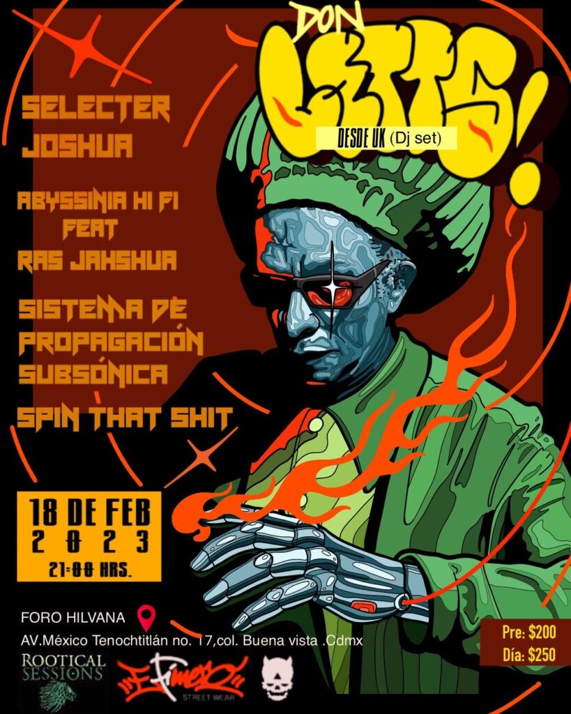 ROOTICAL SESSIONS PRESENTA: DON LETTS (UK) DJ SET Y PROYECCIÓN DE DOCUMENTAL 