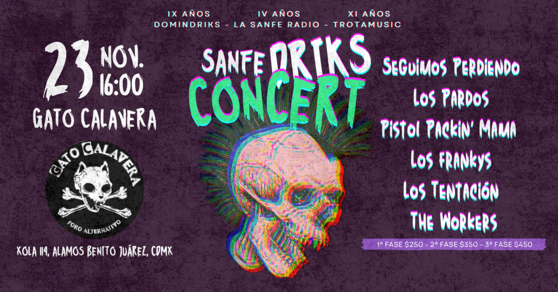 ¡SanfeDriks Concert en Gato Calavera, CDMX!